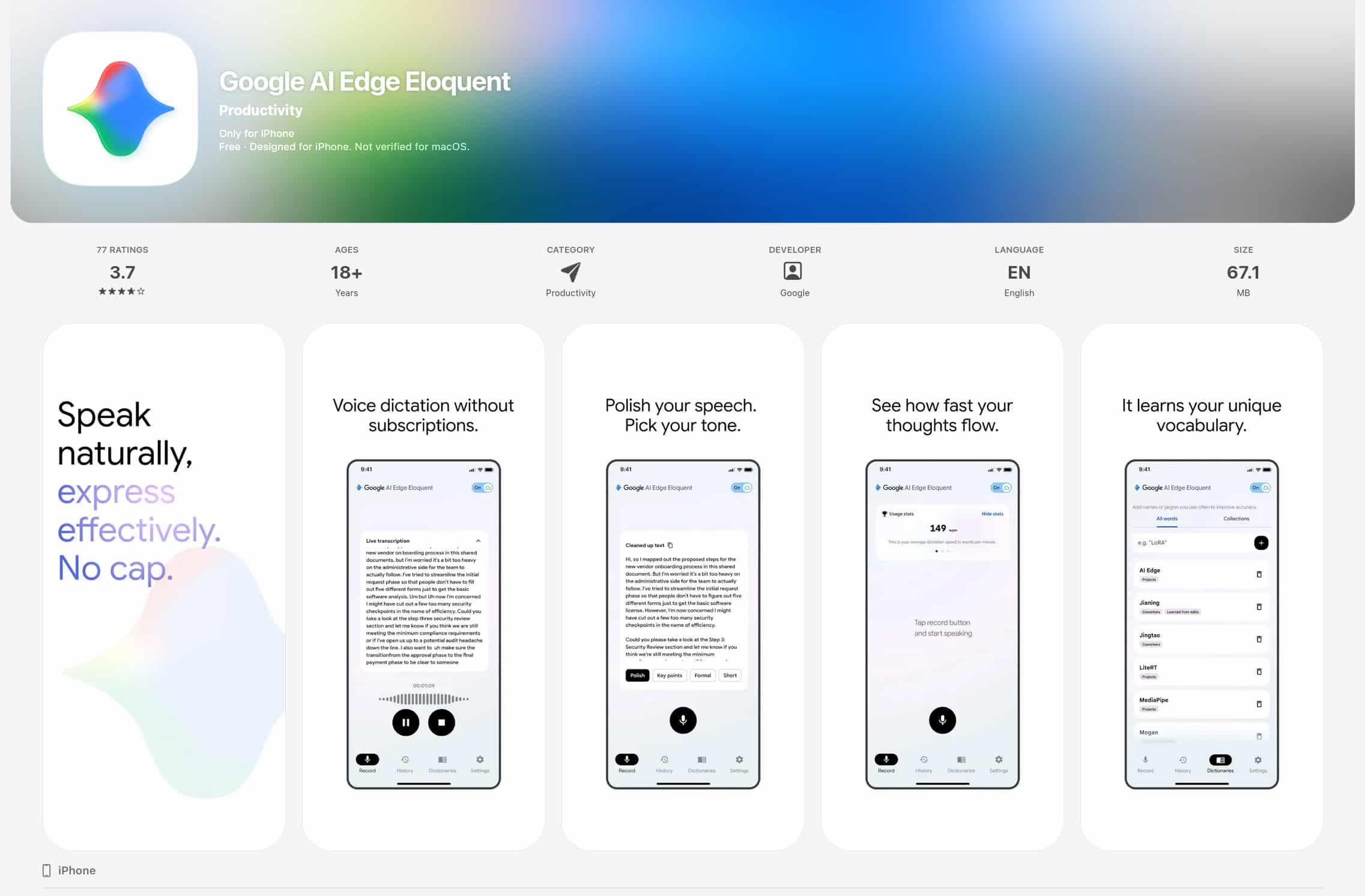 Google AI Edge Eloquent
